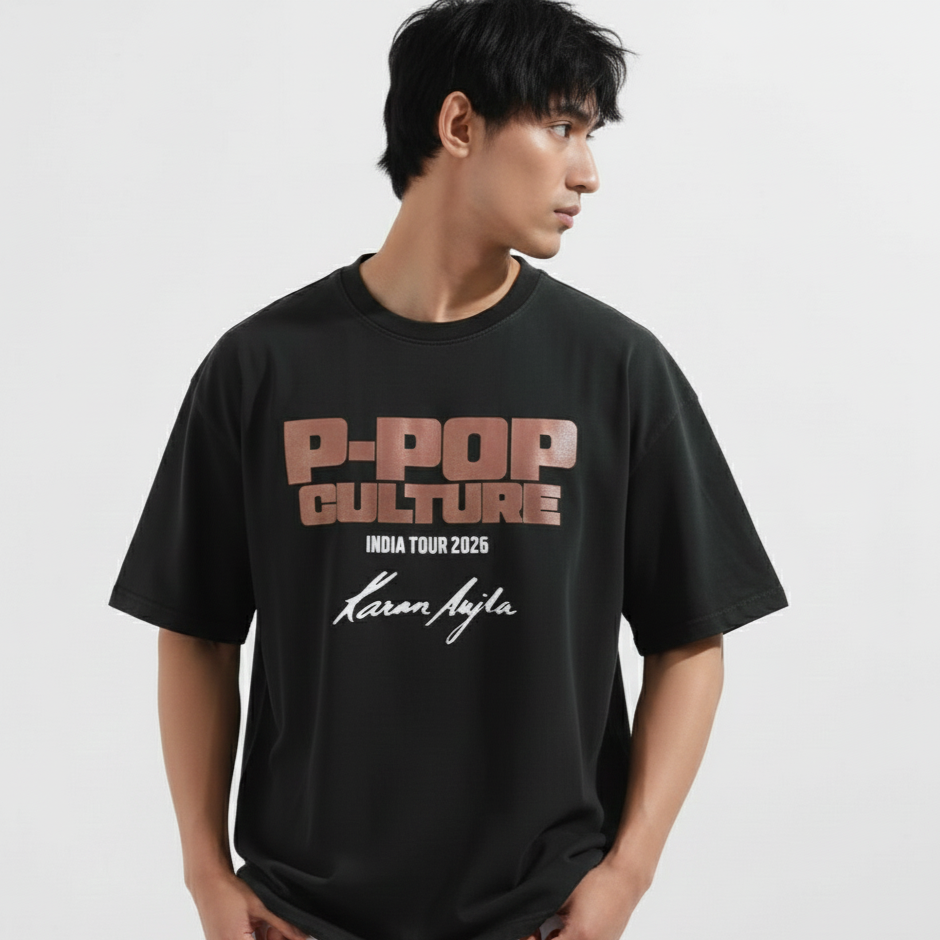 Oversized Karan Aujla P-POP Culture T-Shirt